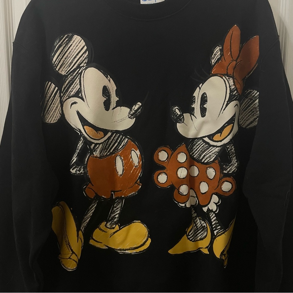 Champion Black Disney Crewneck Sweatshirt